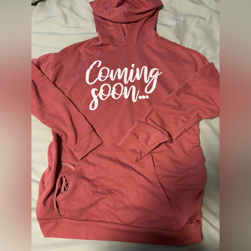 Maternity “Coming Soon” Pullover